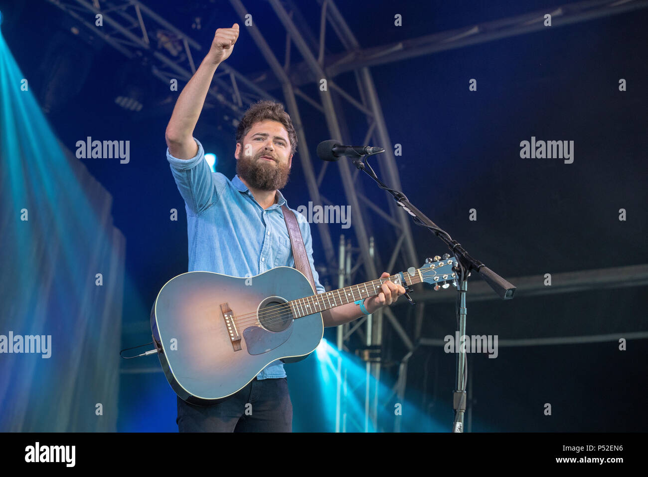 Tunbridge Wells, UK. 24. Juni, 2018 englischer Sänger und Songwriter Michael David Rosenberg, als Passagier auf dem Schwarzen Hirsch Festival, eridge Park, Kent GROSSBRITANNIEN. © Jason Richardson/Alamy leben Nachrichten Stockfoto