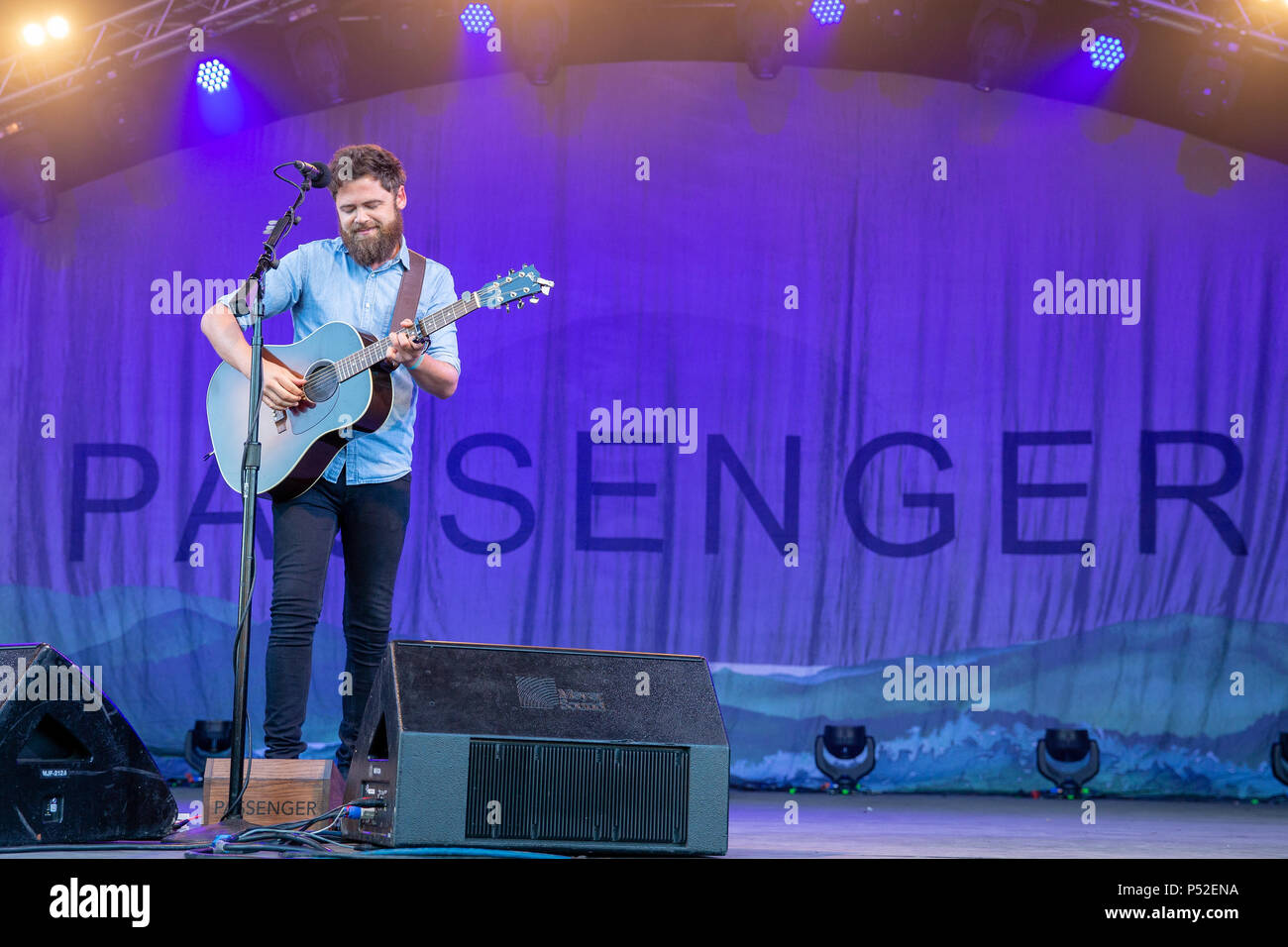 Tunbridge Wells, UK. 24. Juni, 2018 englischer Sänger und Songwriter Michael David Rosenberg, als Passagier auf dem Schwarzen Hirsch Festival, eridge Park, Kent GROSSBRITANNIEN. © Jason Richardson/Alamy leben Nachrichten Stockfoto