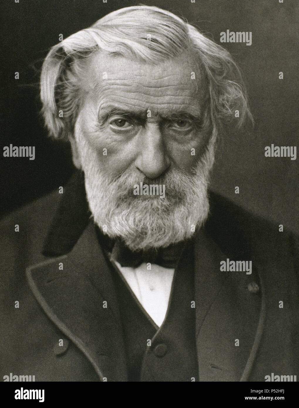 Ambroise Thomas (1811 – 1896). Französischer Komponist. Porträt. Gravur. Stockfoto