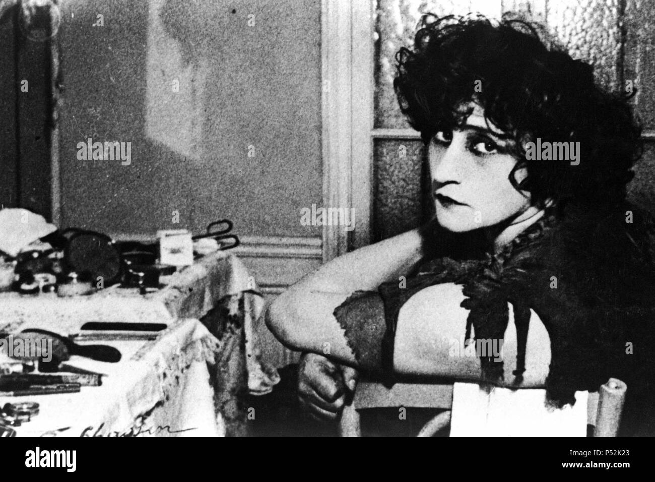 Der französische Romancier und Performer Sidonie-Gabrielle Colette. Stockfoto