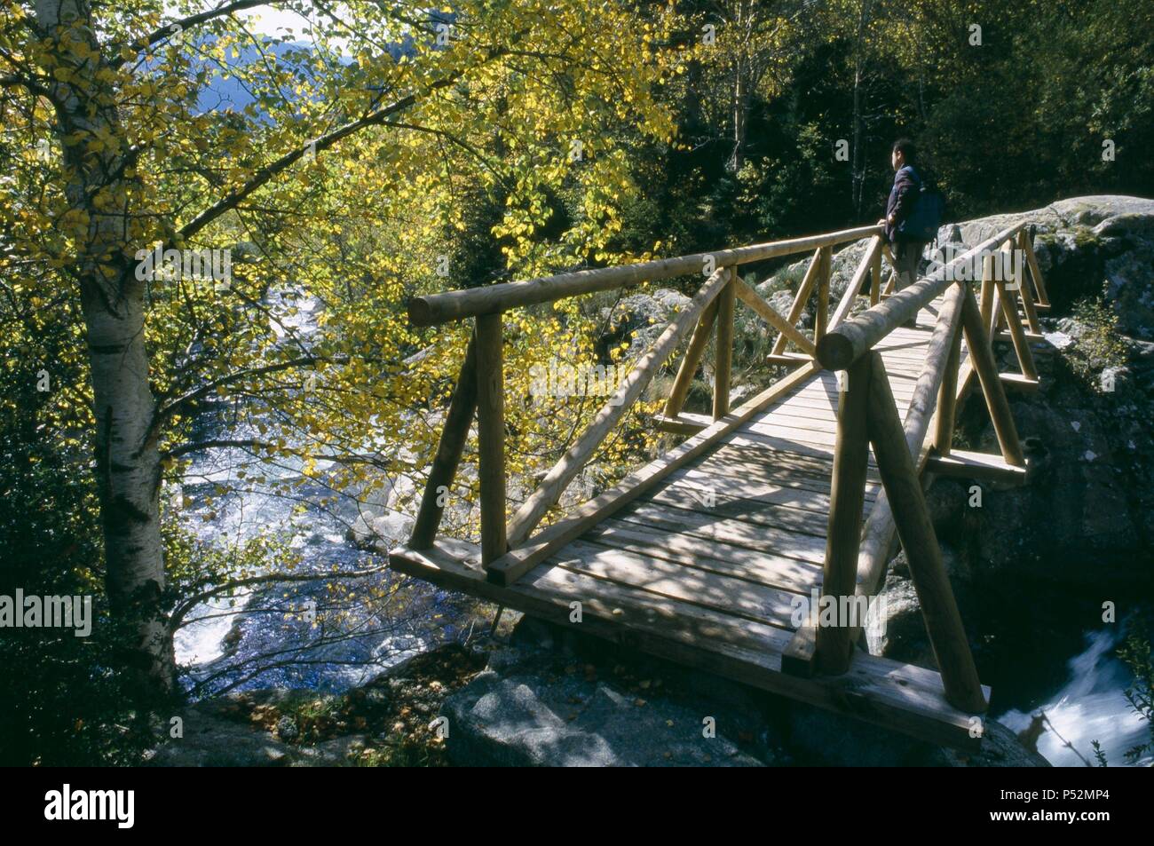 Noguera de Tor River. Boi Tal. Alta Ribagorza. In Lerida. Spanien. Stockfoto