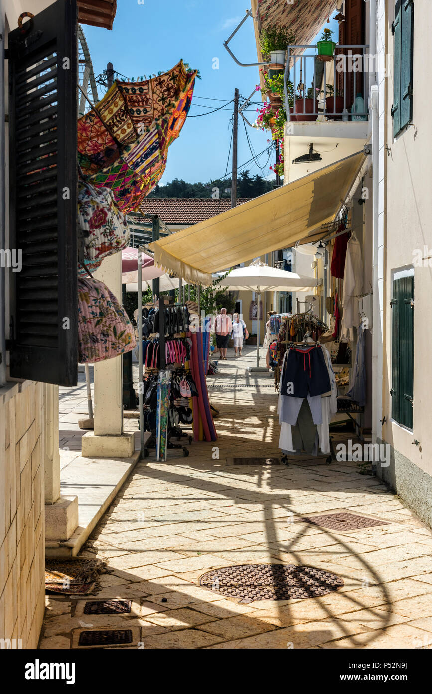 Ein Shop in Lakka Dorf, Paxos. Stockfoto