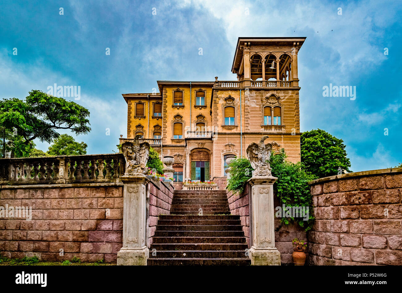 Italien Sardinien Sassari Villa Mimosa Villa Sant'Elia Stockfoto