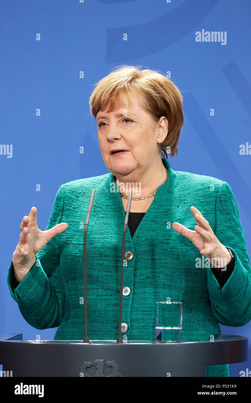 Berlin - Bundeskanzlerin Angela Merkel Stockfoto
