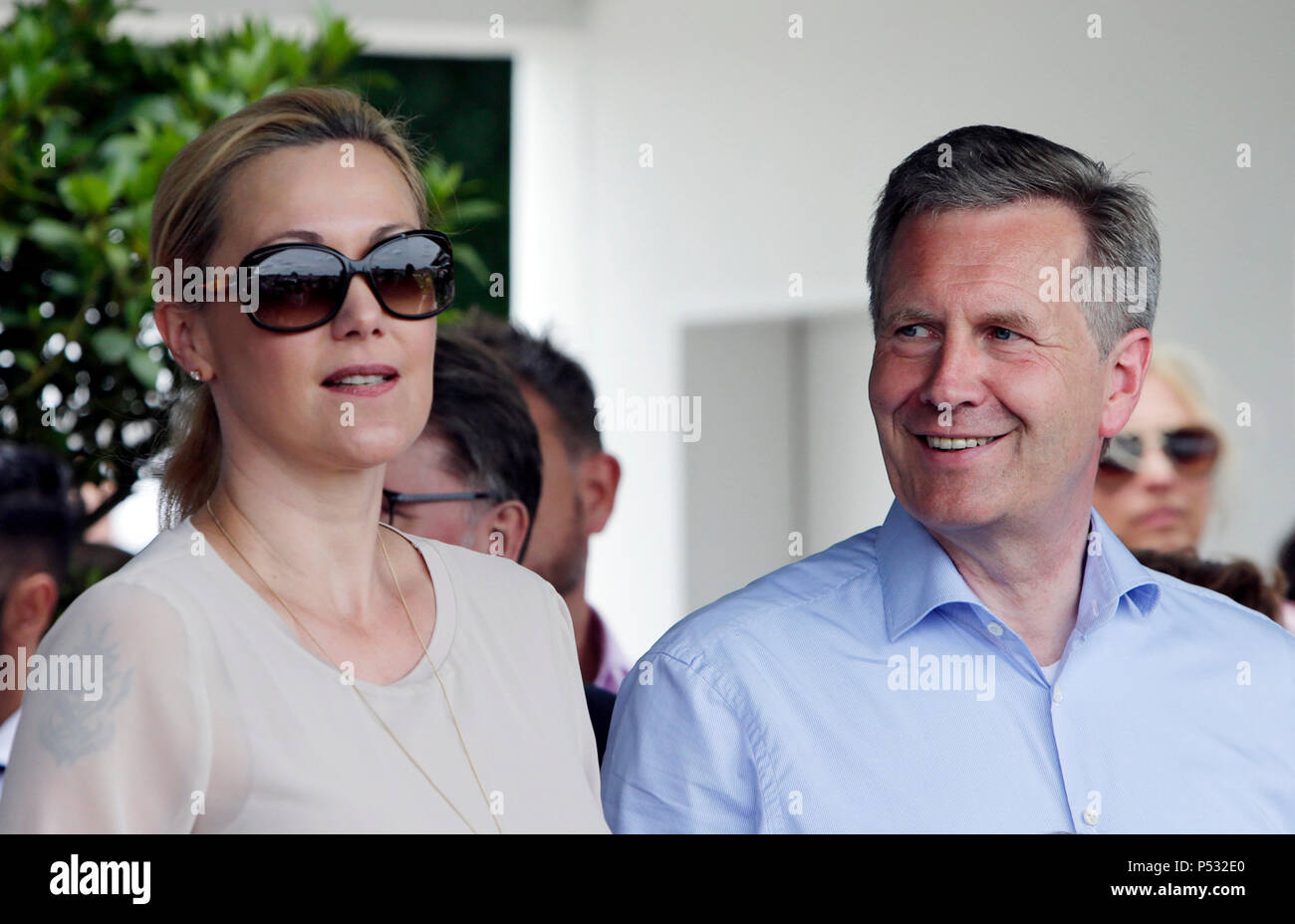 Hannover, Niedersachsen, Christian und Bettina Wulff im Hochformat Stockfoto