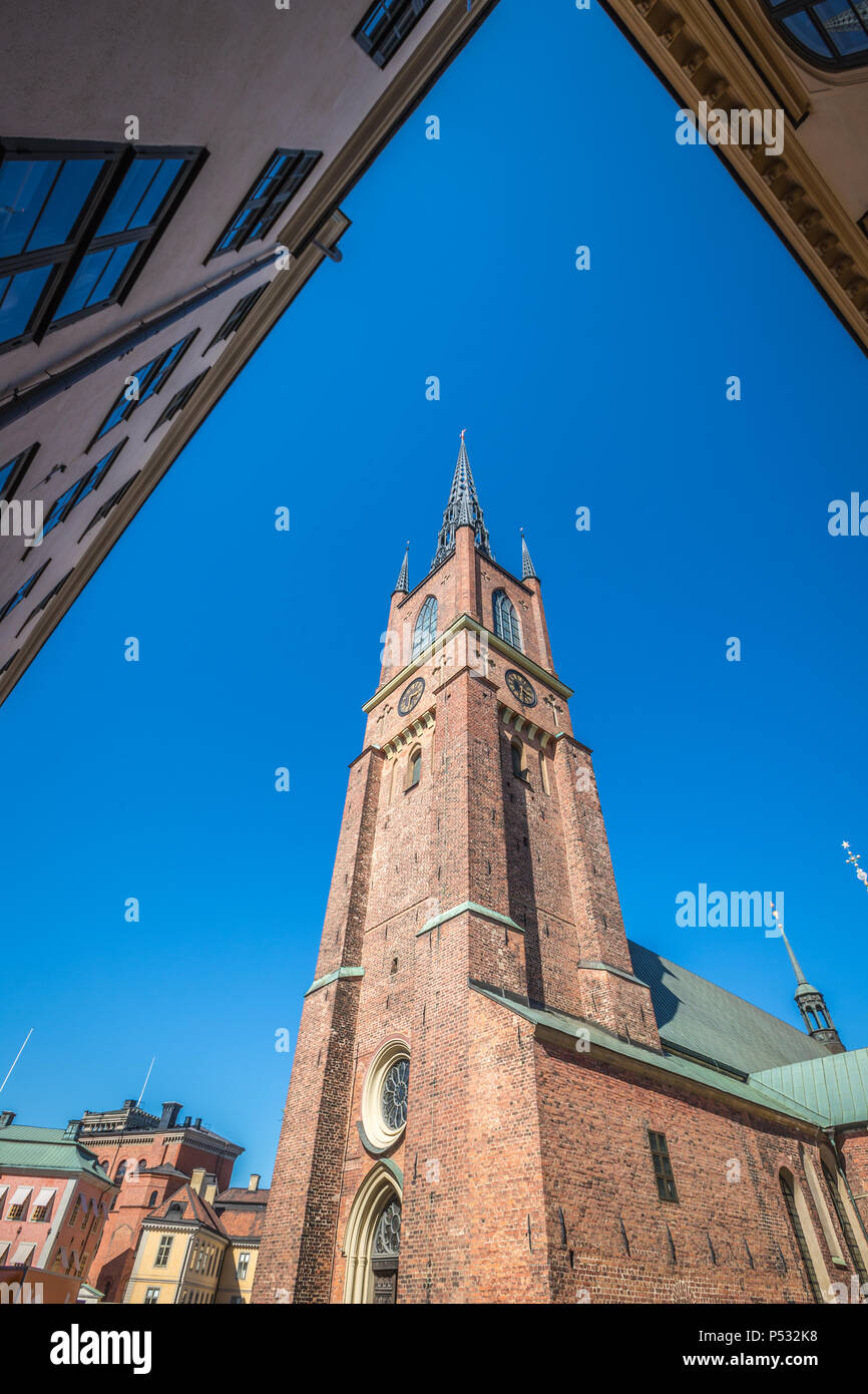 Riddarholm-Kirche in Stockholm Stockfoto