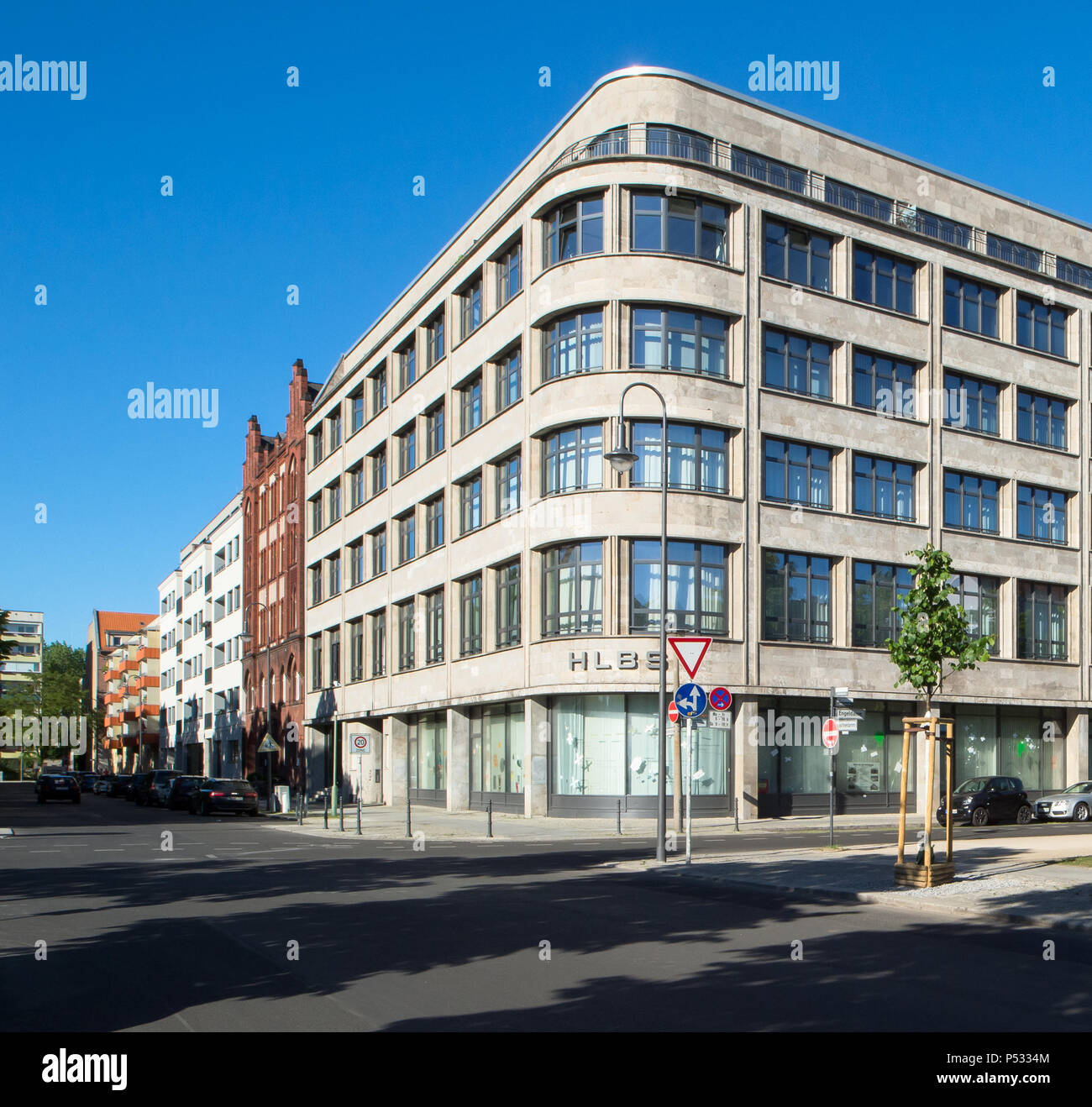 Die Tauthaus von Max Taut am Engelbecken in Berlin-Mitte Stockfoto