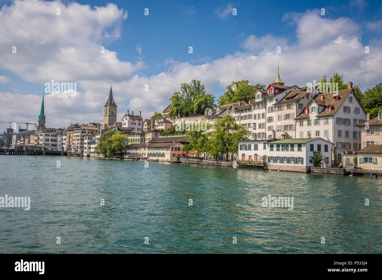 Alte Stadt Zürich Stockfoto