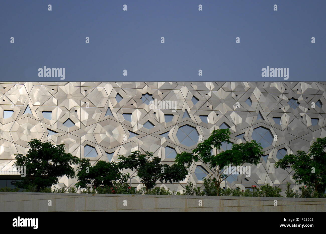 Fassade der Scheich Jaber Al Ahmad Kulturzentrum (JACC), das Opernhaus in Kuwait, Kuwait City, Kuwait, den Arabischen Golf, Naher Osten Stockfoto