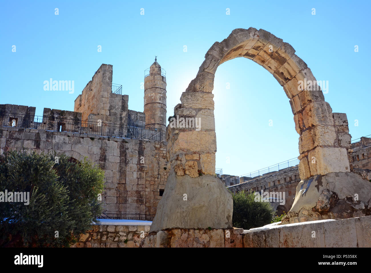 Turm Davids Festung, Jerusalem, Israel Stockfoto