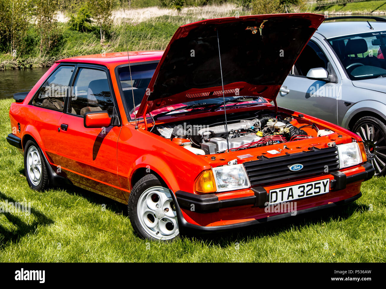 Retro Ford Escort Sport Auto. Stockfoto
