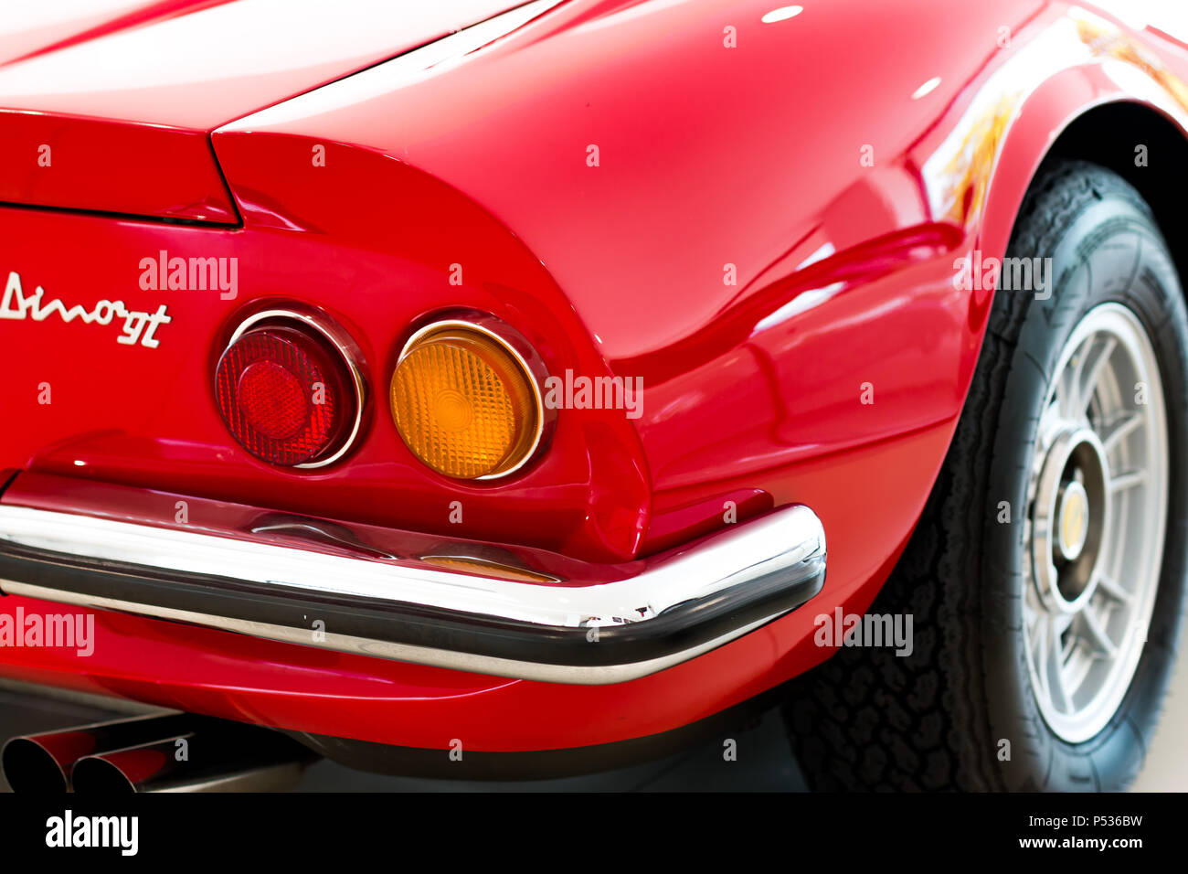 Ein vintage Ferrari Dino Stockfoto