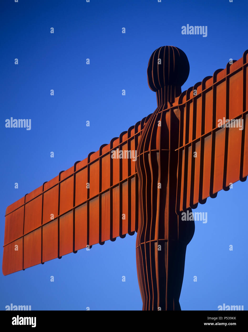 Nahaufnahme der Engel des Nordens, Tyne und Wear, England Stockfoto