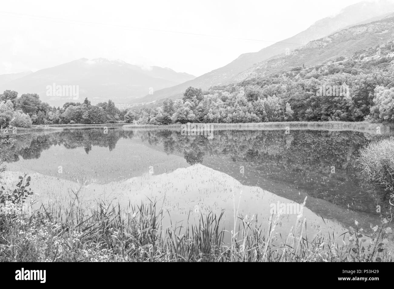 See Panorama Landschaft Stockfoto