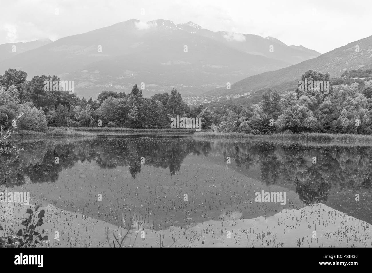 See Panorama Landschaft Stockfoto