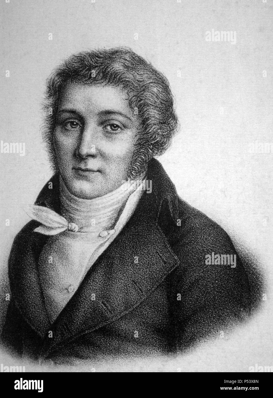 Nicolas-Marie d'Oust, Llamado Nicolas Dalayrac (1753-1809), Setzer francés. Stockfoto
