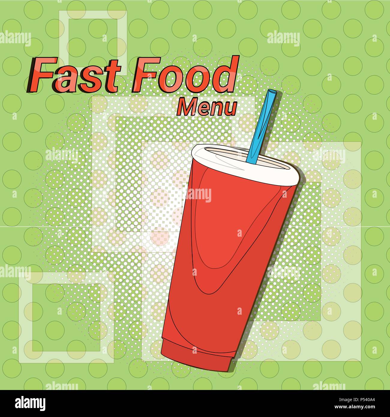 Ice Cola Street Festival, Fast food Menu nahtlose Muster Hintergrund kochen Sammlung Konzept Stock Vektor