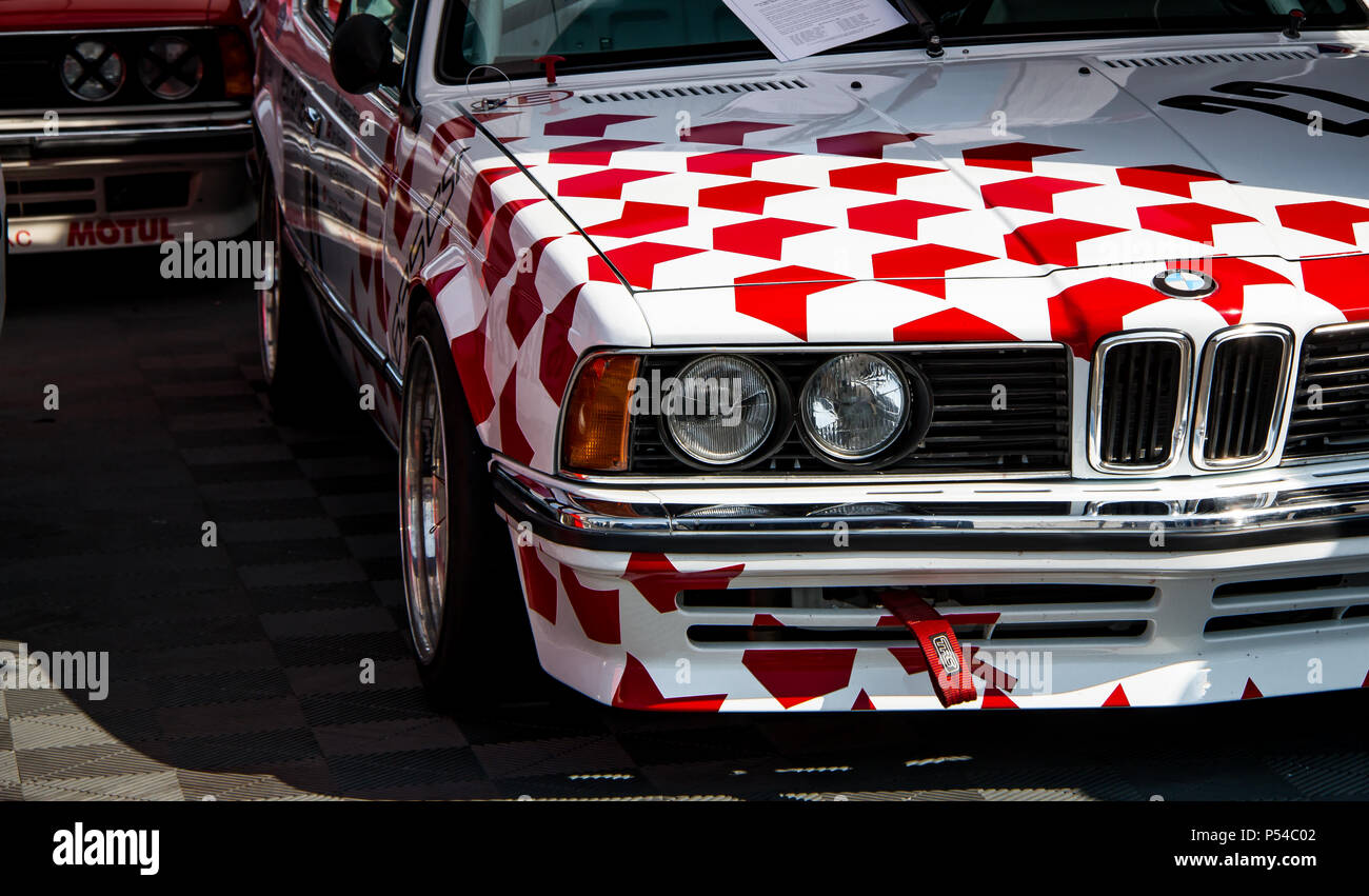 Vintage BMW 6er-Rennwagen Stockfoto