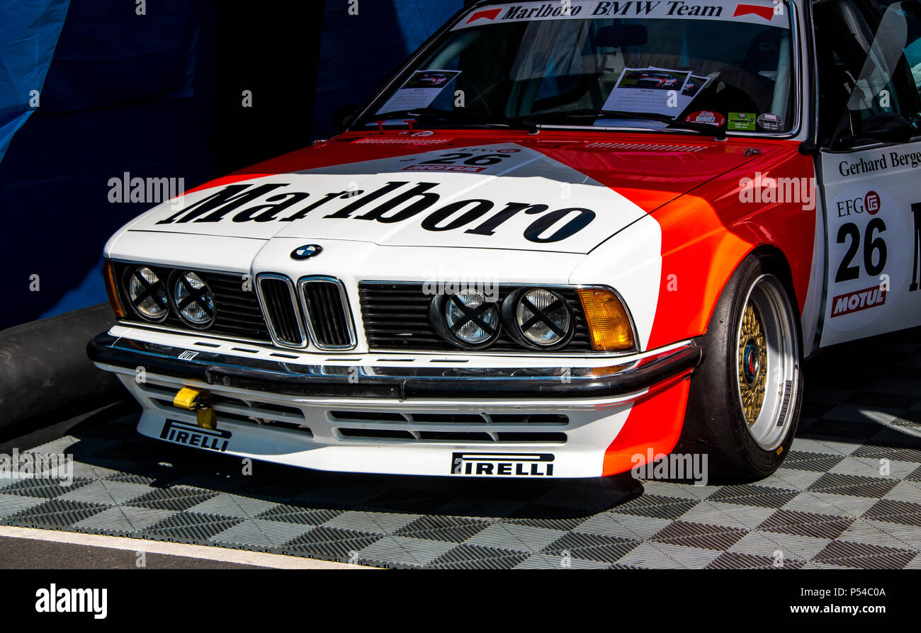 Vintage BMW 6er-Rennwagen Stockfoto