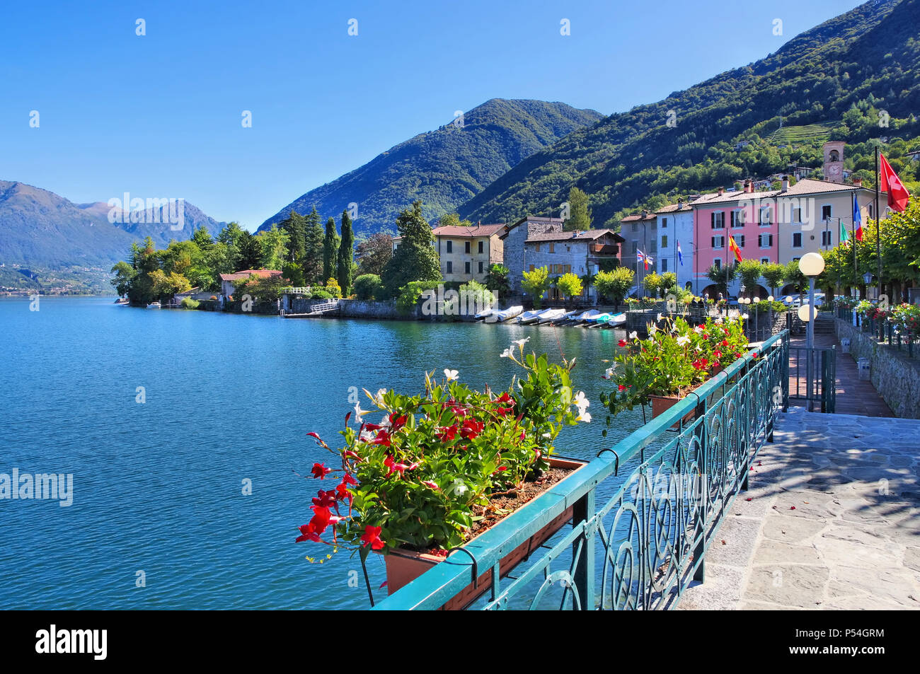 Osteno kleines Dorf am Luganer See, Italien Stockfoto