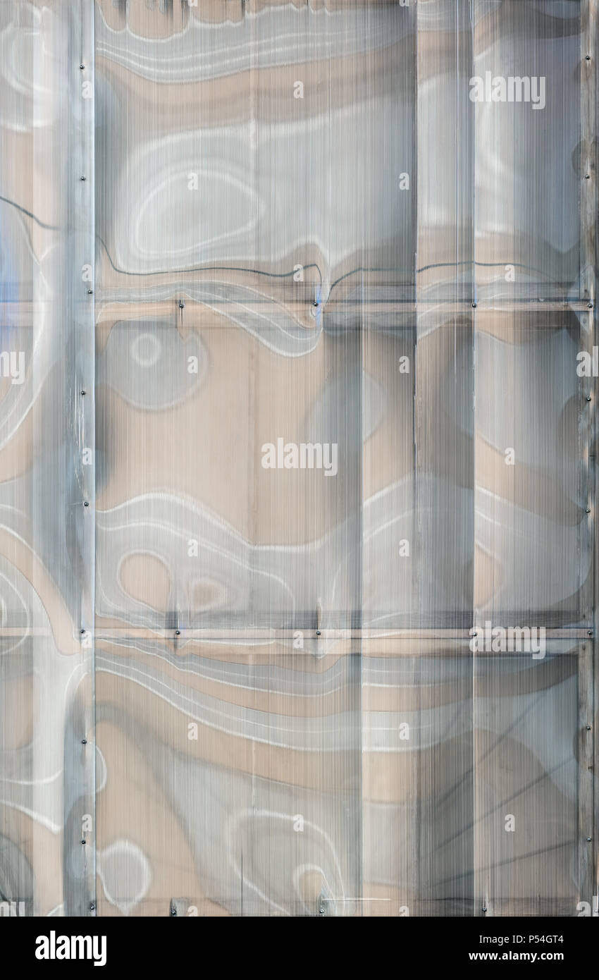 Abstrakte transparenten Kunststoff Oberfläche Hintergrund closeup Stockfoto