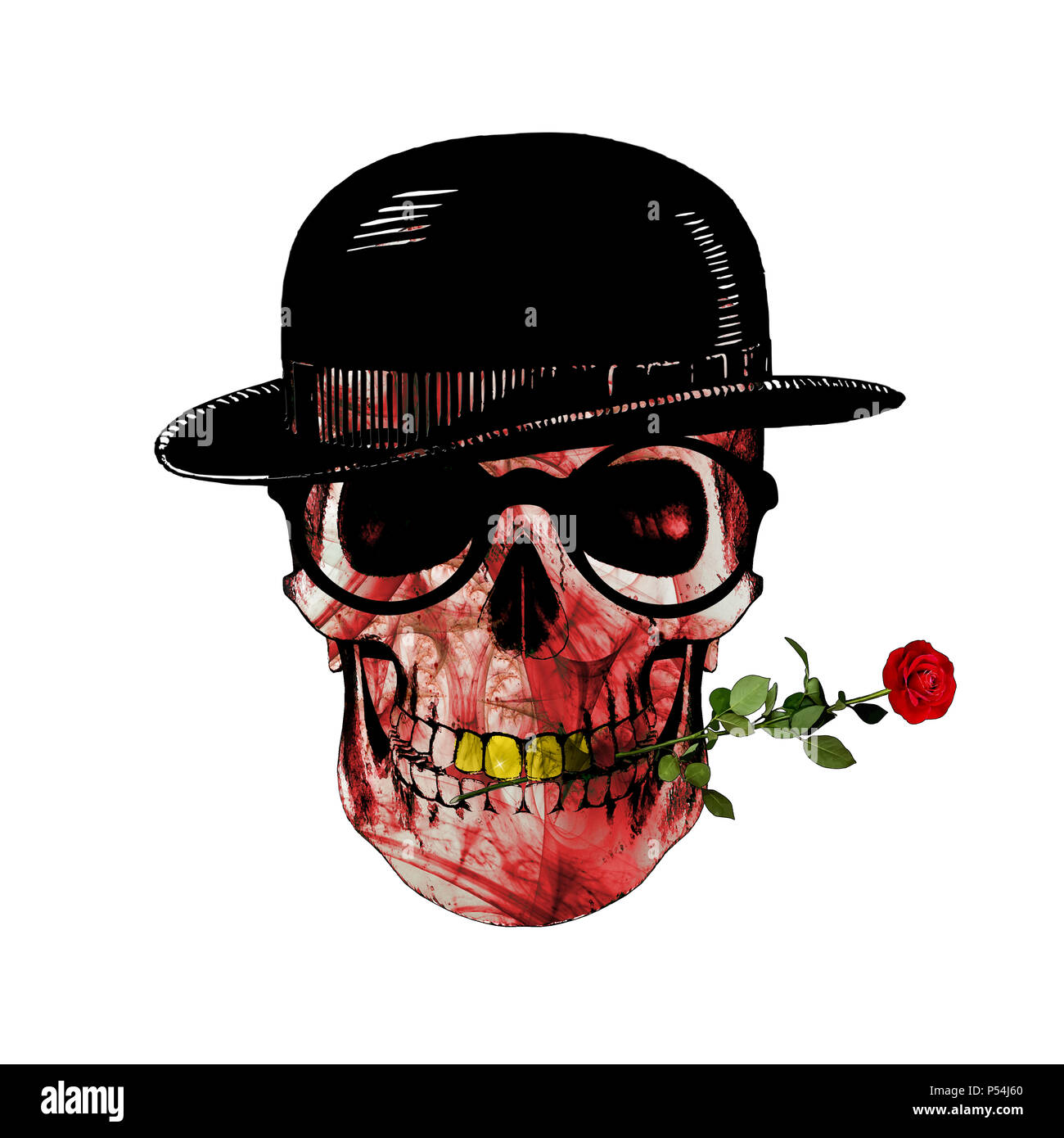 Gothic Rose Tattoo Design Stockfotos Und Bilder Kaufen Alamy