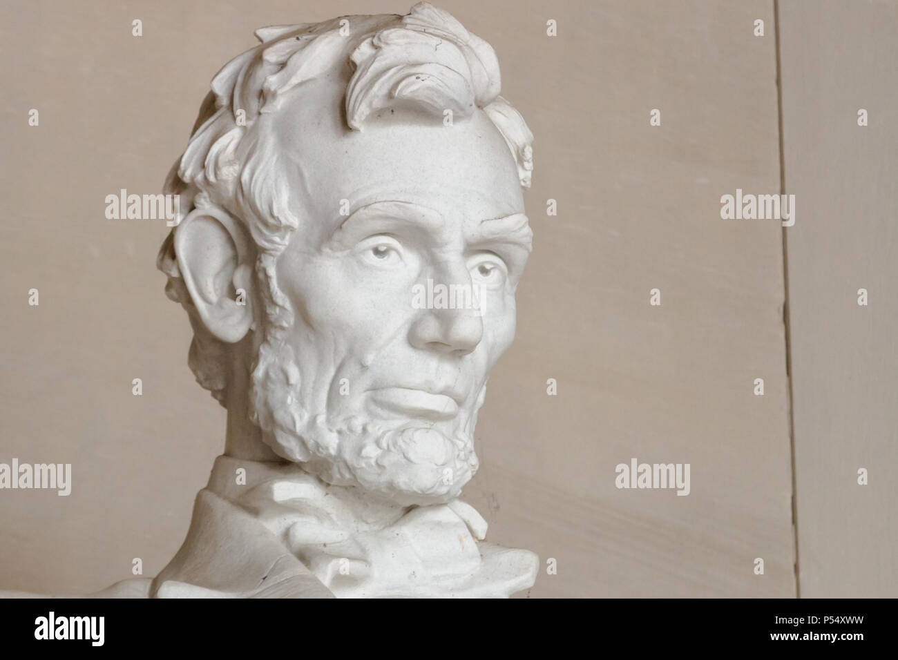 In der Nähe des Lincoln Memorial Statue Stockfoto