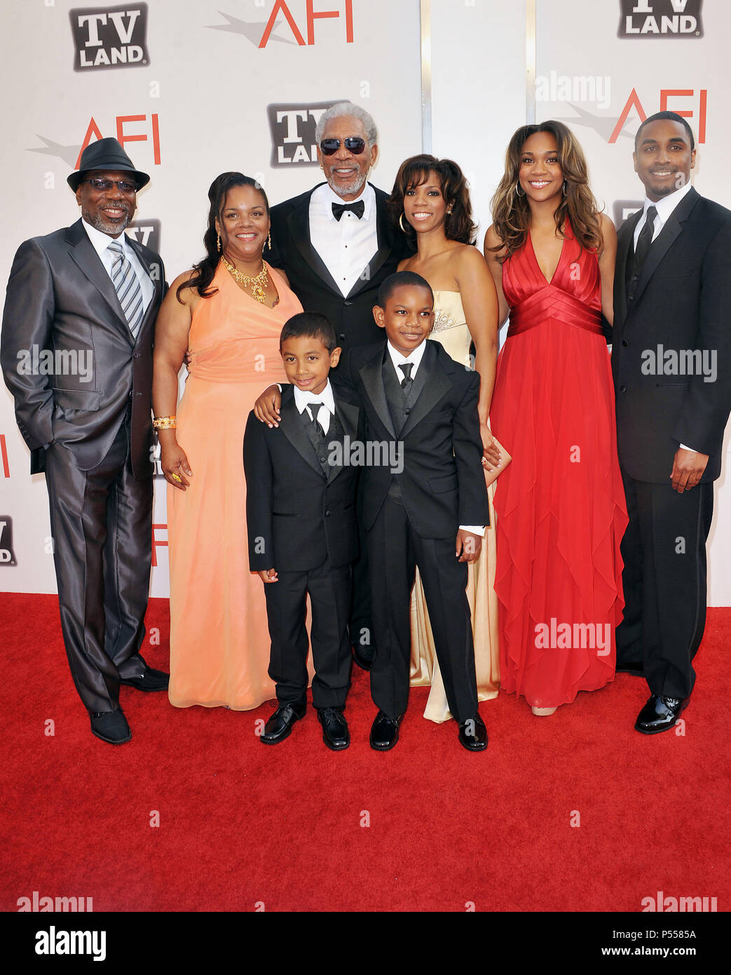 Morgan Freeman And Family Stockfotos und -bilder Kaufen - Alamy