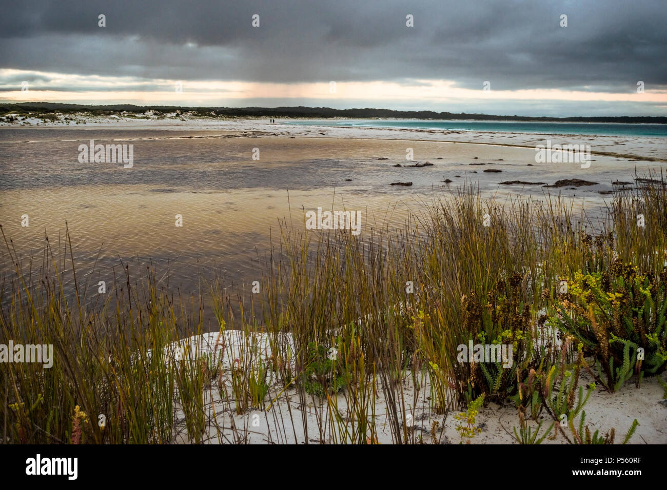 Devil Creek Flussmündung Urlaubsziel in Bremer Bay Stockfoto