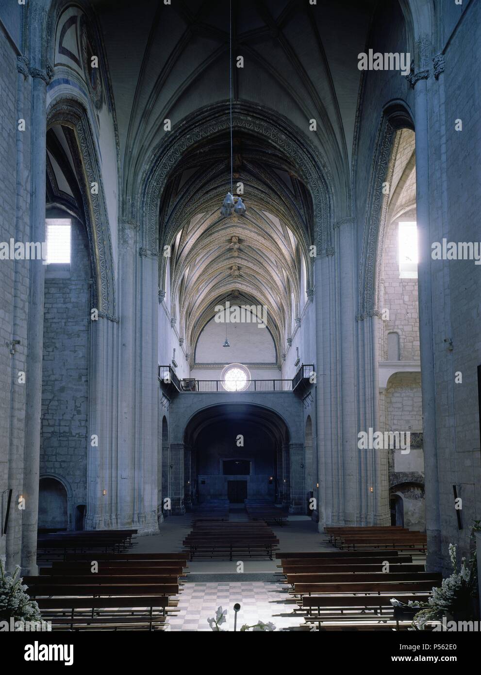 Interieur DE LA IGLESIA DE SAN PABLO DE VALLADOLID - HISPANO - Flamenco - SIGLO XV. Ort: ST. PAUL'S KIRCHE, Valladolid, Spanien. Stockfoto