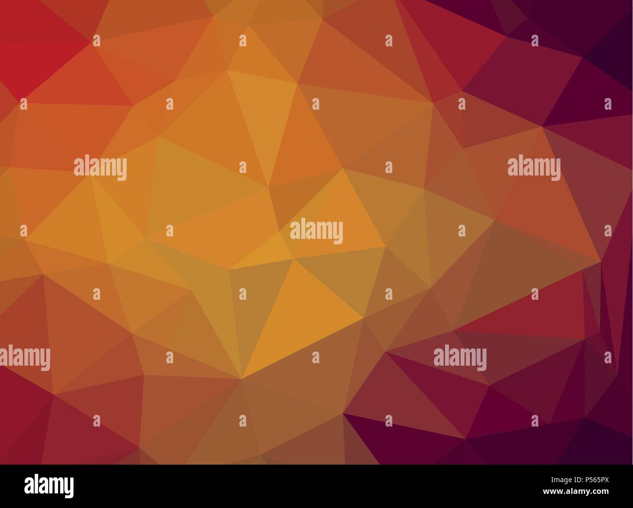 Zusammenfassung Hintergrund gelb rot Farbe trianglify Shape-Vector Illustration. Stock Vektor