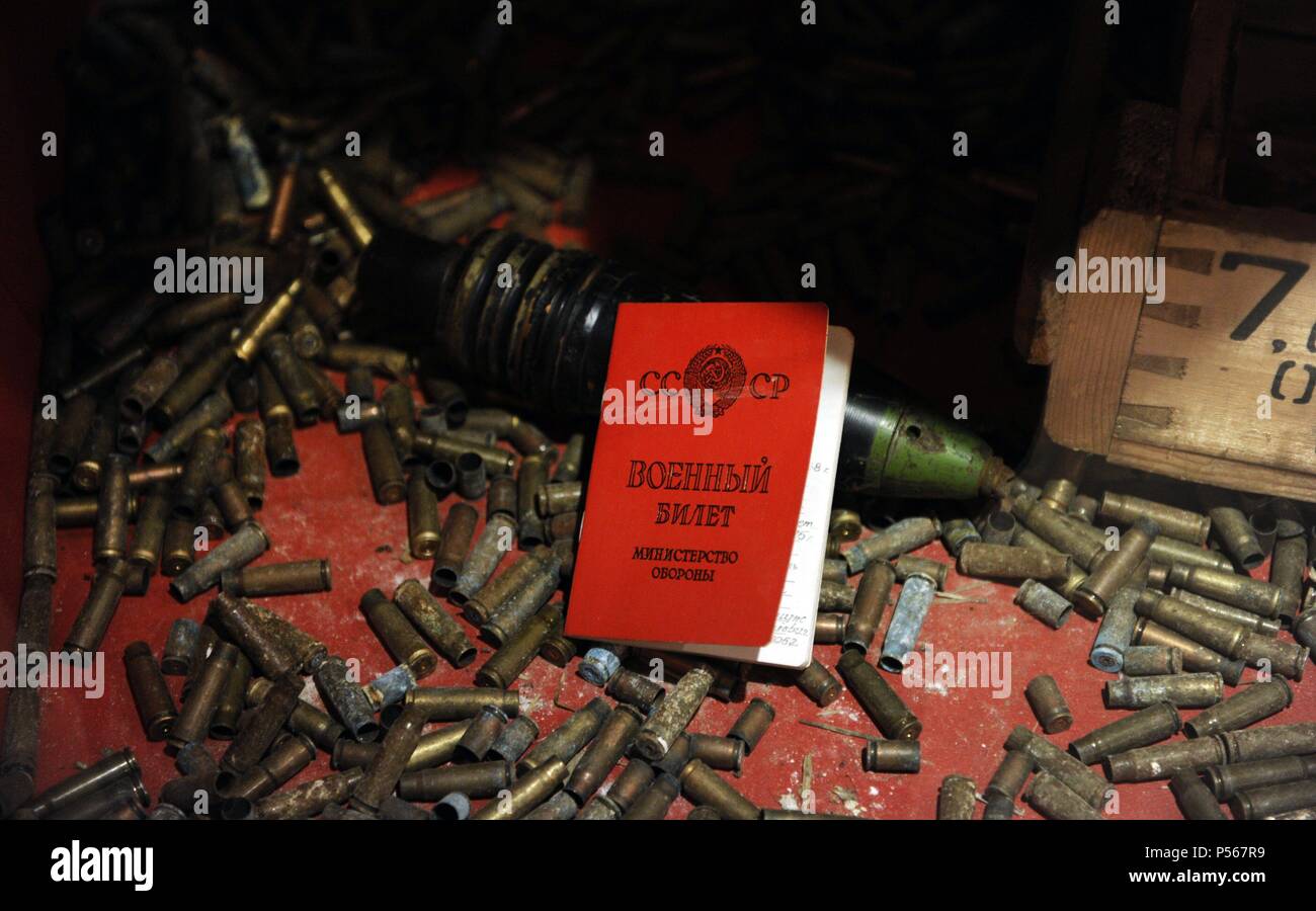 Die zweite sowjetische Besatzung (1944-1991). Große Gebiete Lettlands Militärbasen geworden und Schiessplätzen. Besetzung Museum. Riga. Lettland. Europa. Stockfoto