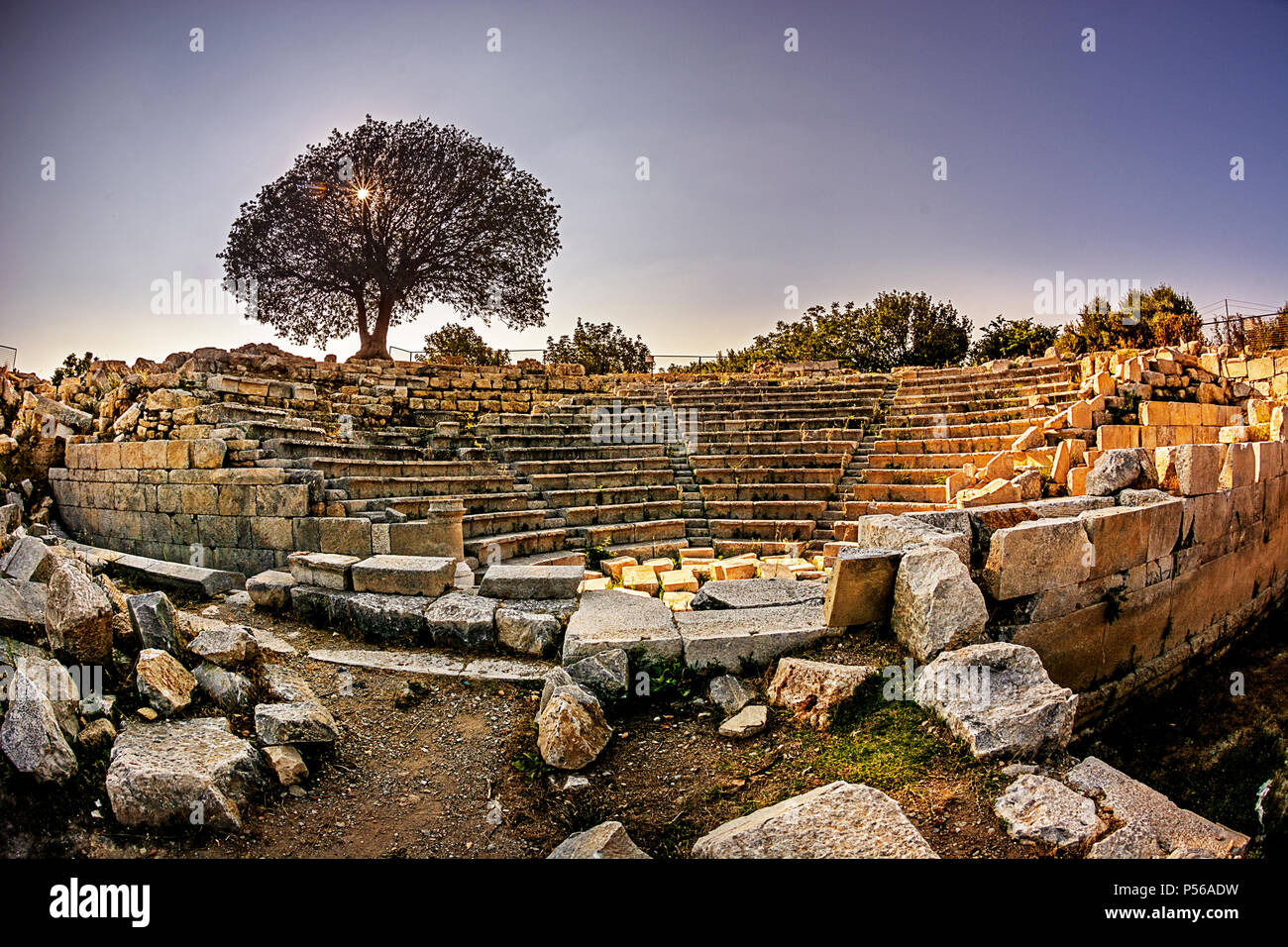 Teos alten Stadt, seferihisar, sigacik, Izmir, Türkei Stockfoto