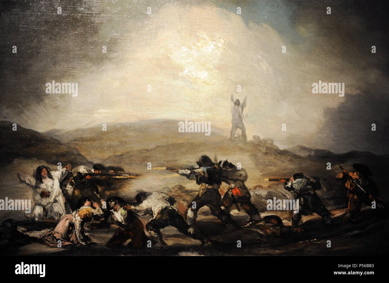 Francisco de Goya (1746-1828). Spanisch romantische Maler. Szene aus dem Spanischen Unabhängigkeitskrieg, nach 1808. Museum der Bildenden Künste Budapest. Ungarn. Stockfoto