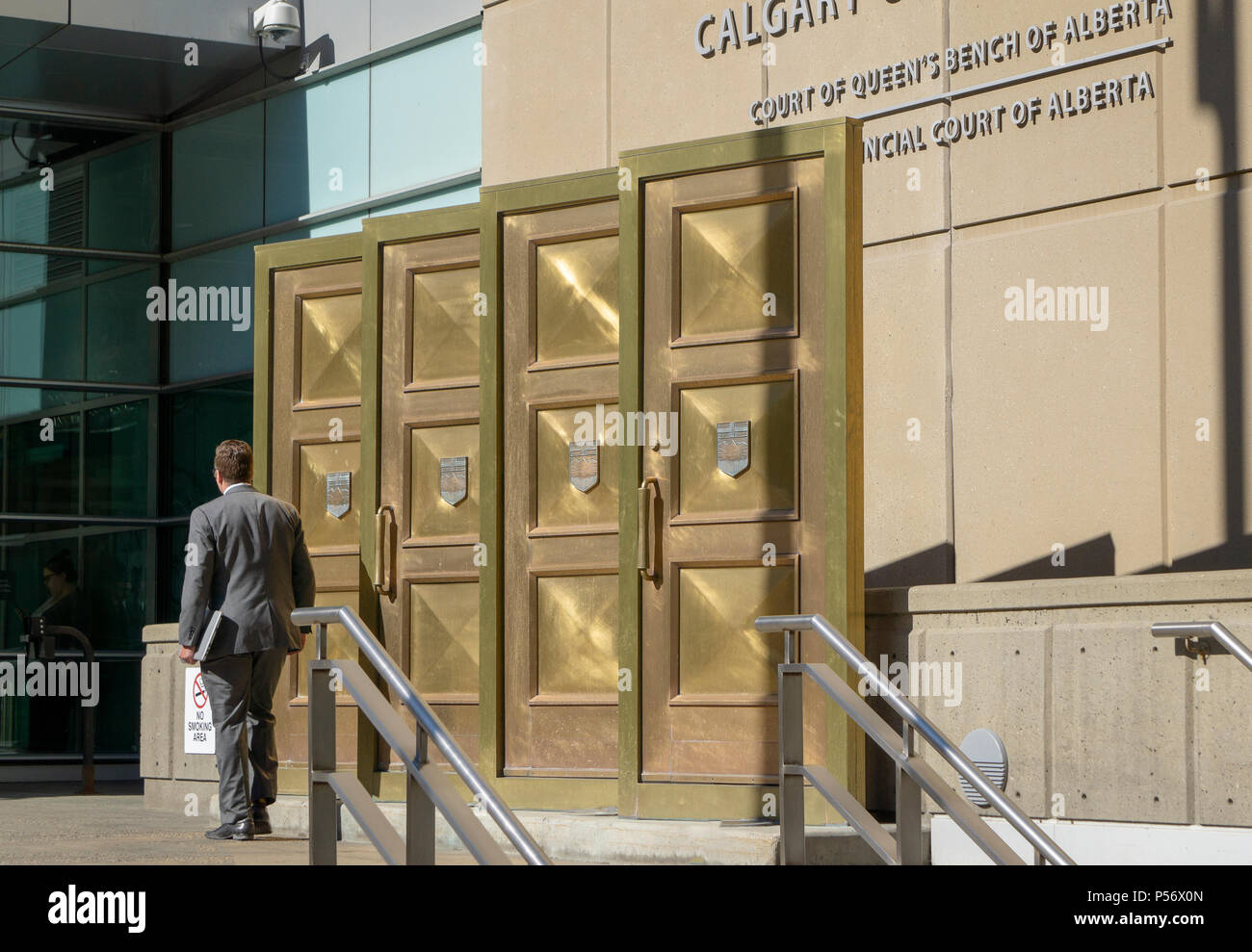 Anzug Calgary Gerichte Center Calgary, Alberta Kanada Stockfoto