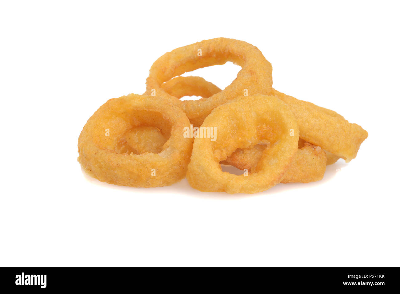 Stapel der Zwiebel Ringe Stockfoto