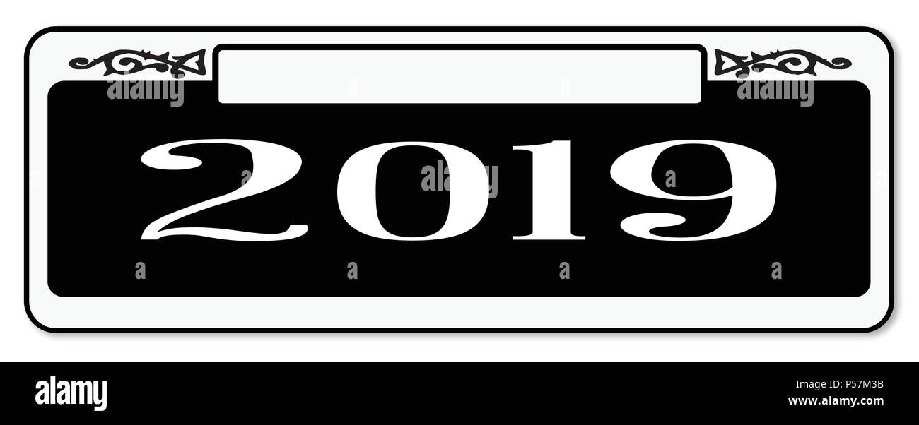 Neue Orleons2019 street Schild über einem weißen Hintergrund Stock Vektor