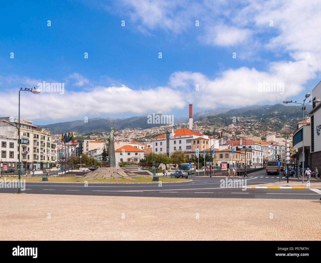 Straßen von Funchal, Madeira Stockfoto