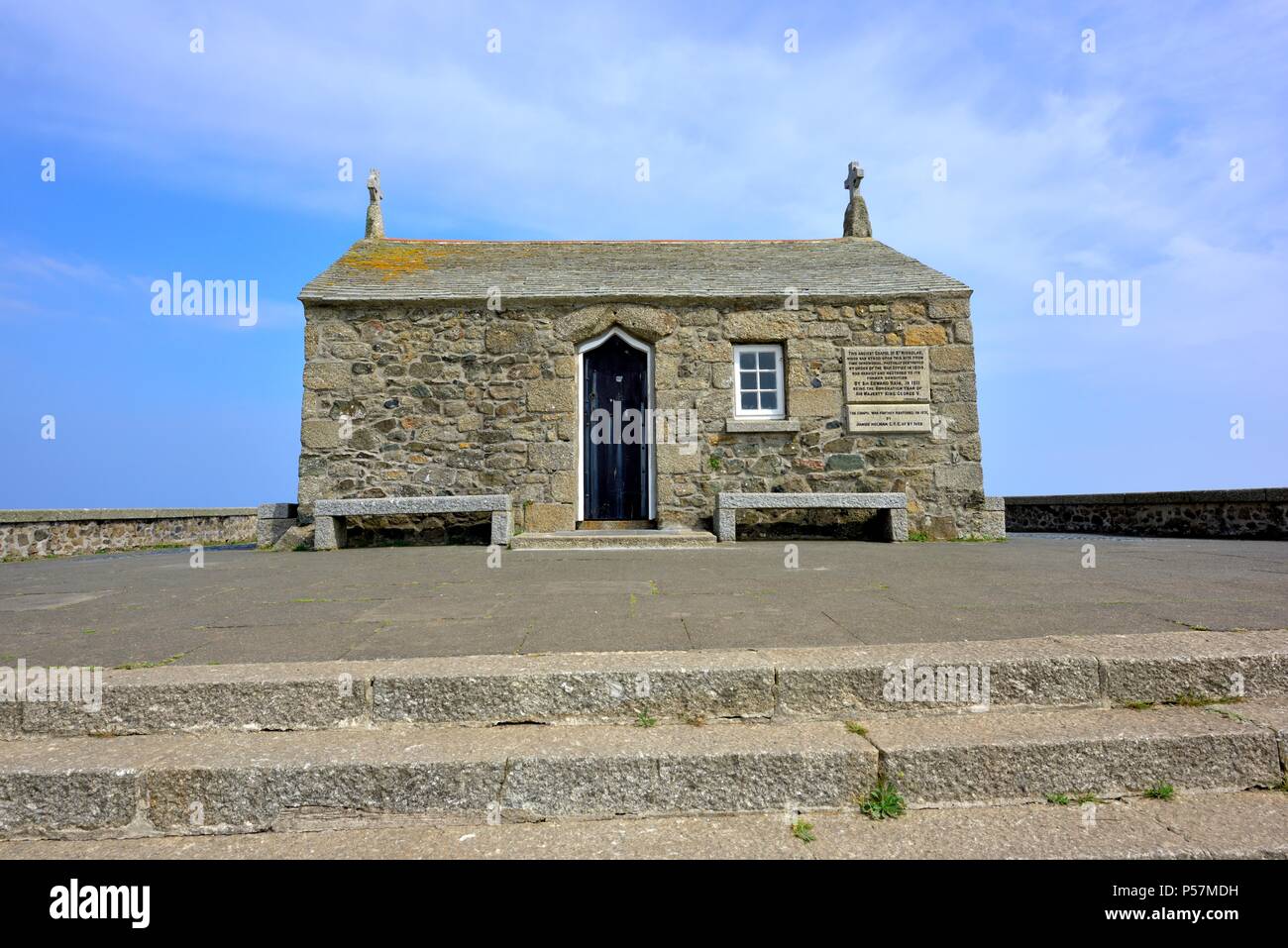 Die Kapelle von St. Nikolaus, Fisherman's Kapelle, St Ives, Cornwall, England, Großbritannien Stockfoto