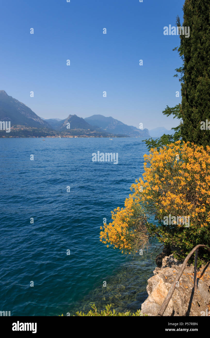 Wunderschöne Landschaft am Gardasee in Toscolano Maderno Stockfoto