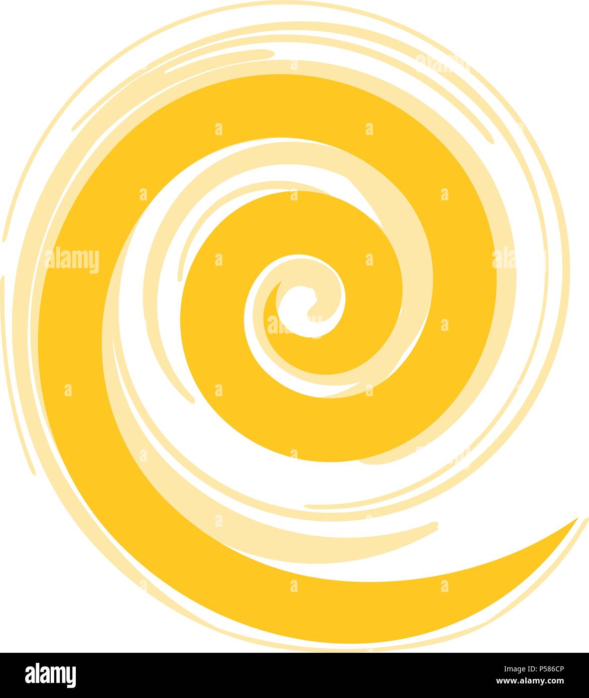Zeichnung der Sonne Symbol Stock Vektor