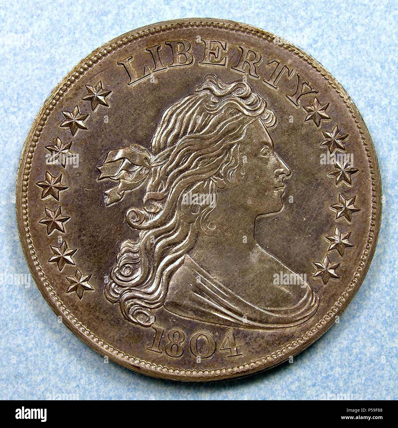 1804 Silver Dollar (Klasse III) Vorderseite. Stockfoto