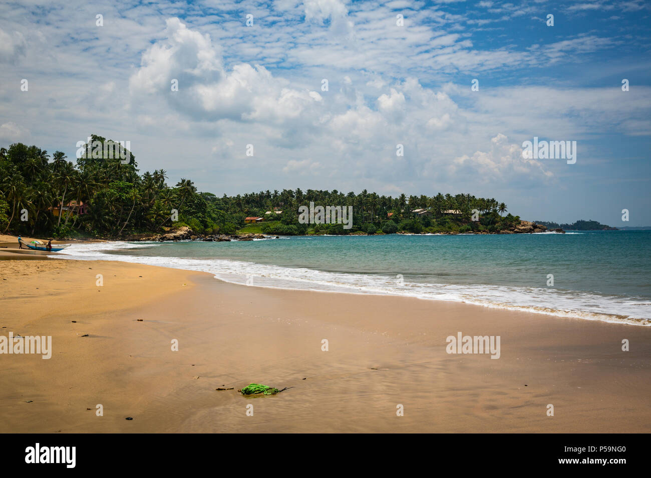 MIRISA, SRI LANKA - 25. April: Ein Strand April 25, 2018 in Mirisa, Sri Lanka. Bounty Beach anzeigen Stockfoto