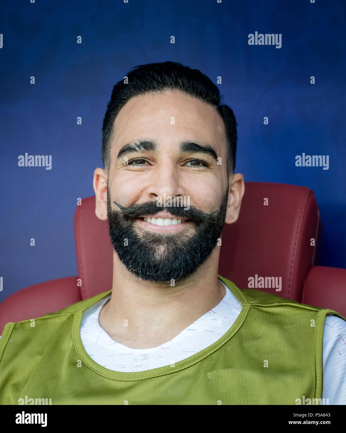 Moskau Russland 26 Juni 2018 Ges Fussball Fussball Wm 2018 Russland Danemark Frankreich 26 06 2018 Ges Fussball Fussball Wm 2018 Russland Danemark Vs Frankreich Moskau 26 Juni 2018 Adil Rami Frankreich Ist Auf Der Bank Sitzen Zu