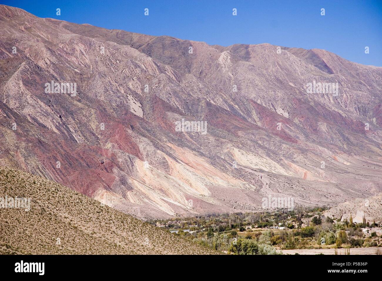 Die Quebrada de Humahuaca, Paleta del Pintor. Stockfoto