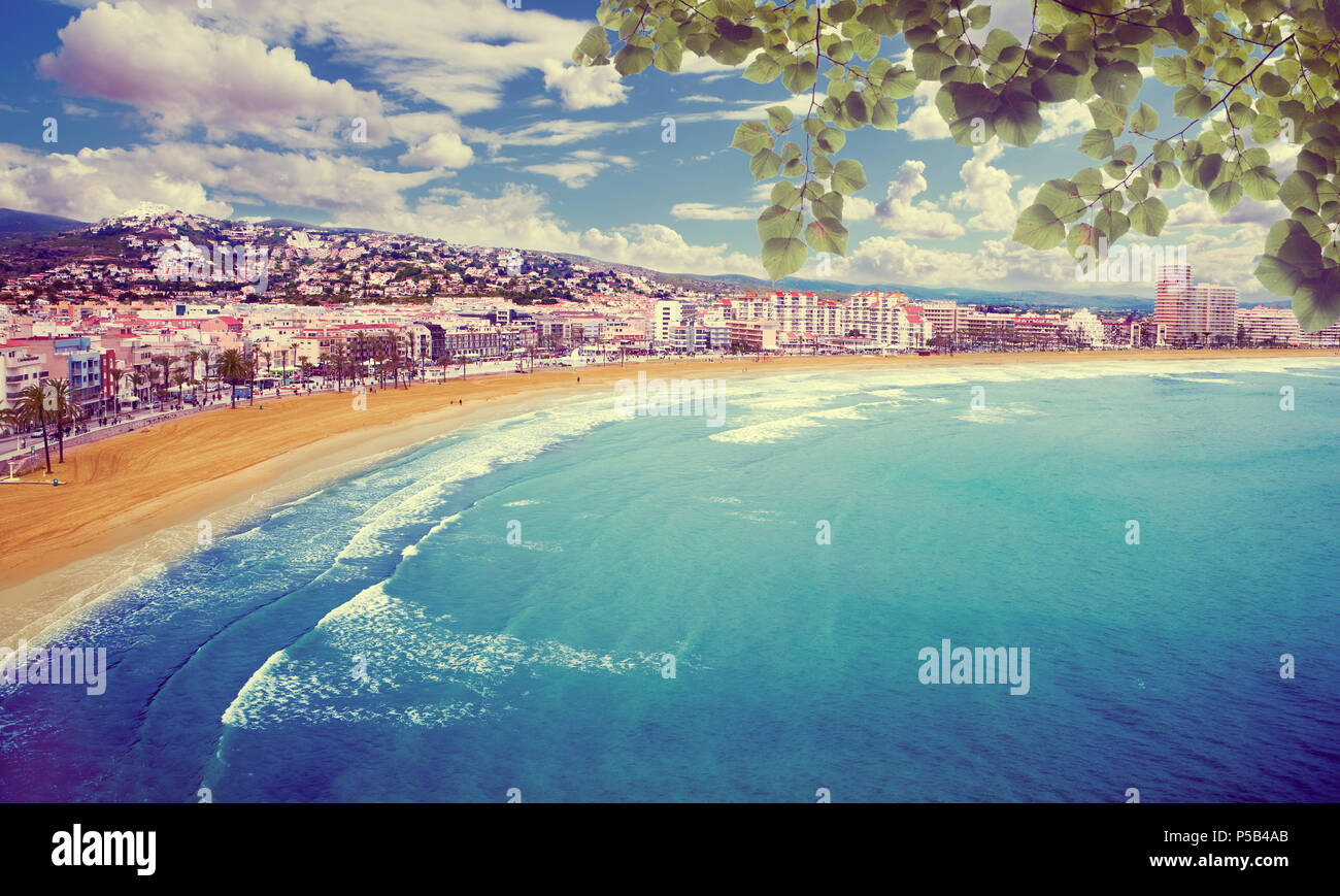 Marine und Stadt in Spanien. Reisen und Abenteuer Stockfoto