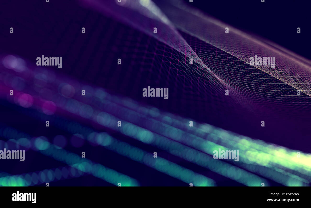 Zusammenfassung Hintergrund von Technik und Wissenschaft Stockfoto