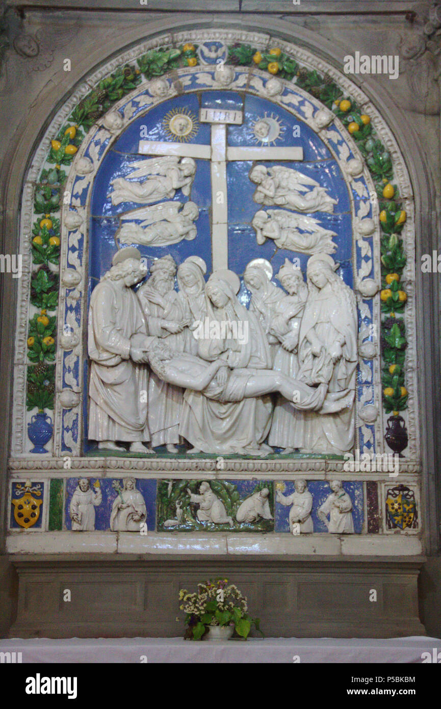 N/A. Englisch: Andre della Robbia, Bibbiana. 15. Jahrhundert. Andrea Della Robbia (1435-1525) Alternative Namen Andrea di Marco della Robbia; Andrea Della Robbia; robbia Beschreibung italienische Bildhauer und Keramiker Datum der Geburt / Tod 2. November 1435 14. August 1525 Ort der Geburt / Tod Florenz Florenz Arbeitsort Florenz Befehlsgewalt: Q 195655 VIAF: 215959685 ISNI: 0000 0000 8085 5017 ULAN: 500030958 LCCN: n 84057421 WGA: Andrea Della Robbia, WorldCat 198 BibbienaRobbiaCross Stockfoto