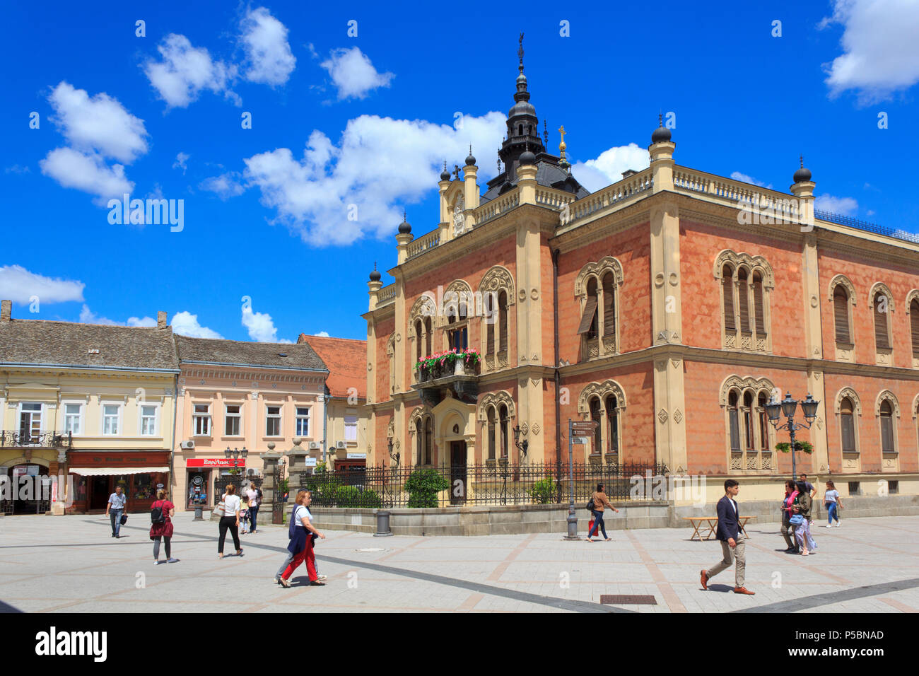Die Barocke Bischofspalast in Novi Sad Stockfoto