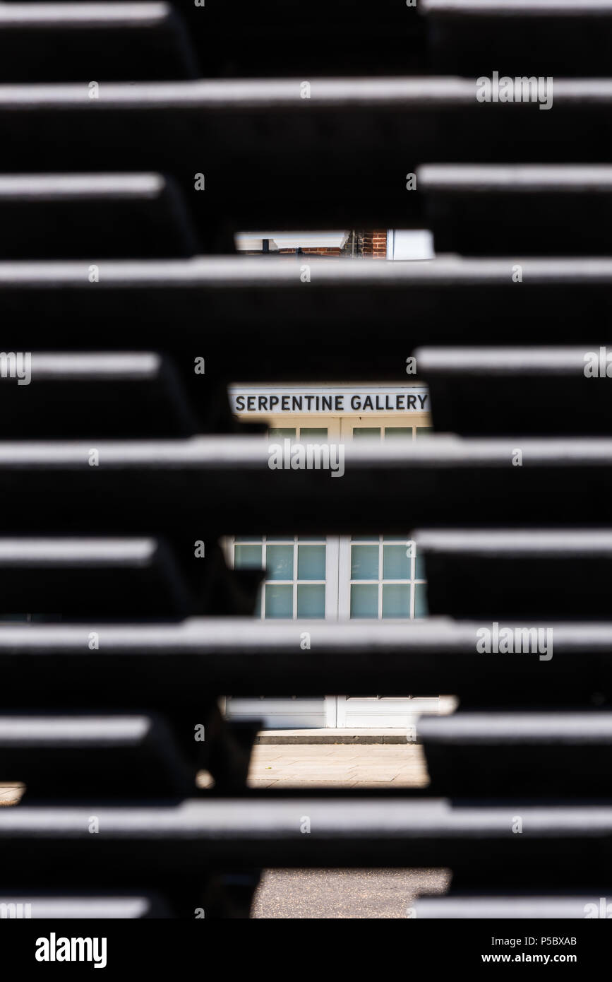 Serpentine Galerien 2018 Pavillon von mexikanischen Architekten Frida Escobedo Stockfoto